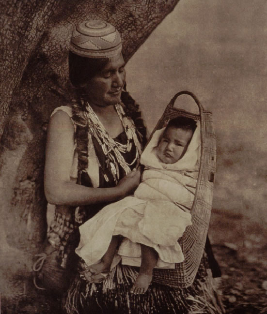 Hupa Woman with a Child