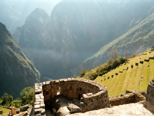 Image of the Torreon at Machu Picchu