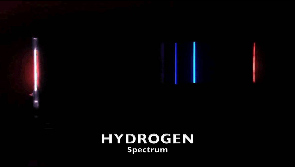 Spectrum of hydrogen light around the zenith.