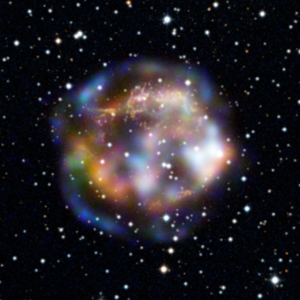 Cassiopeia A supernova remnant, X-Ray view.