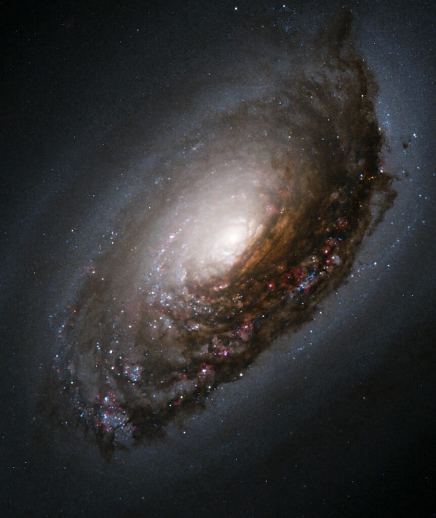 M64, Spiral Galaxy, 40,000 Lightyears Across