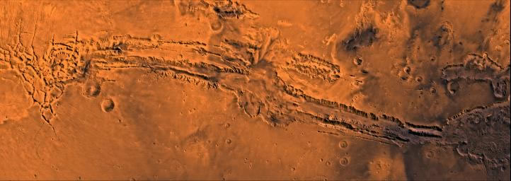 Valles Marineris Canyon on Mars (Viking Mission)