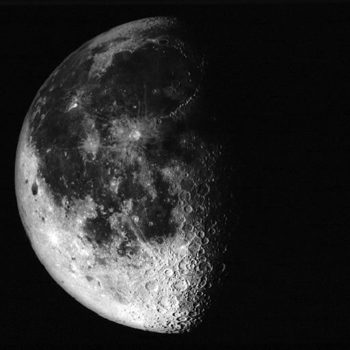 Moon Through a Telescope