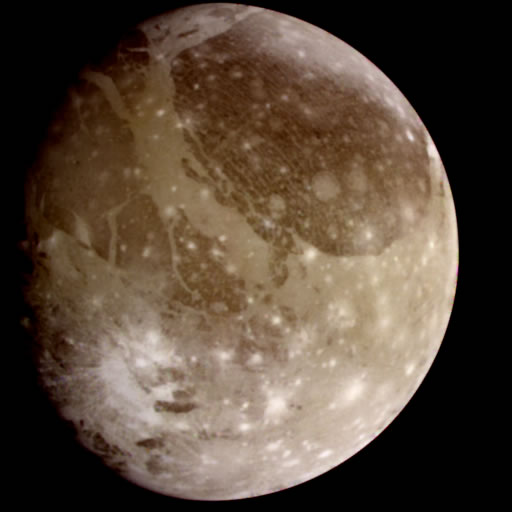 Global Ganymede in Color (NASA Galileo mission)