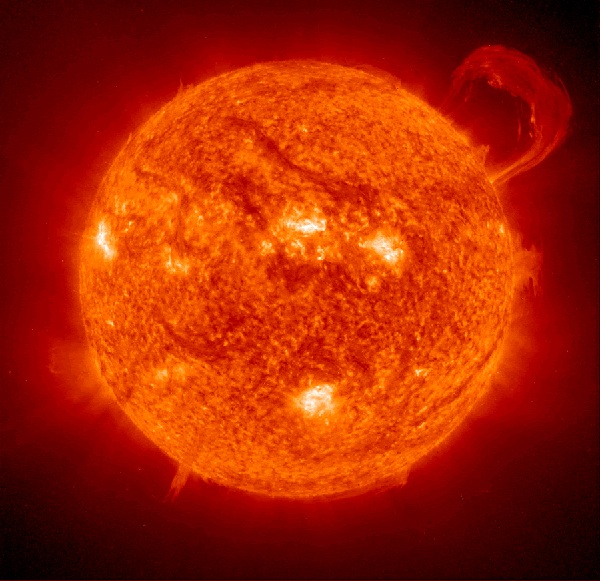 Image illustrating a Solar Prominence.