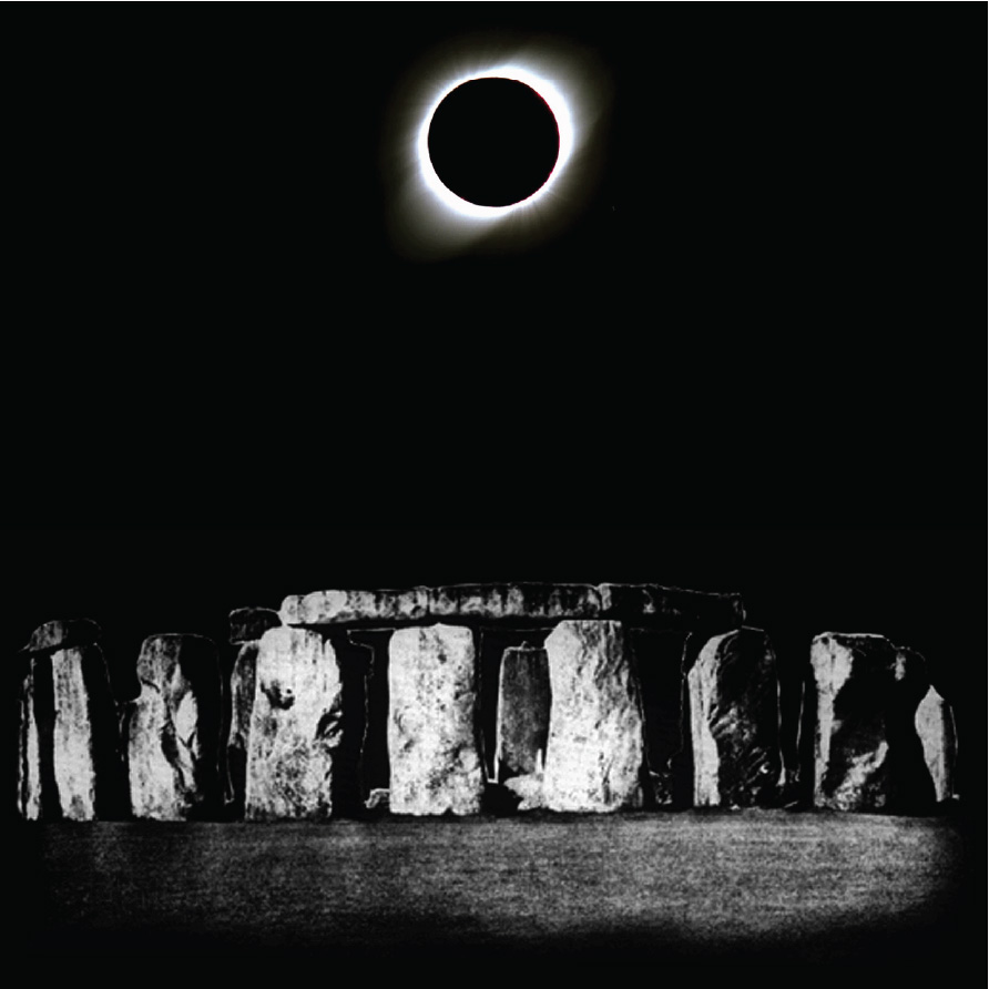 Photo collage elements include Solar Eclipse, courtesy of Peter Michaud and Stonehenge, courtesy of Gerald S. Hawkins.