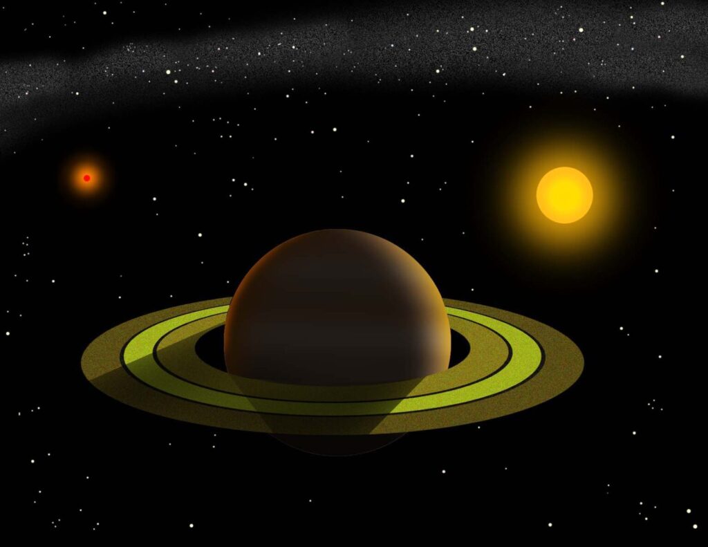 Planet with two suns